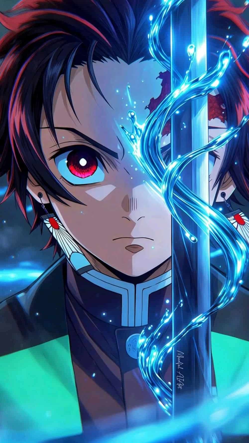 Ảnh tanjiro biểu cảm buồn