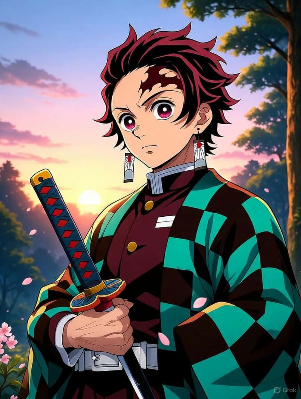 Ảnh tanjiro thần thái đỉnh