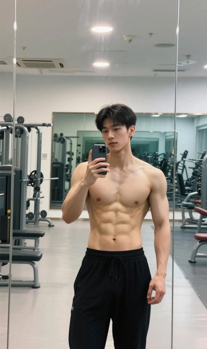 Chàng trai đẹp sáu múi