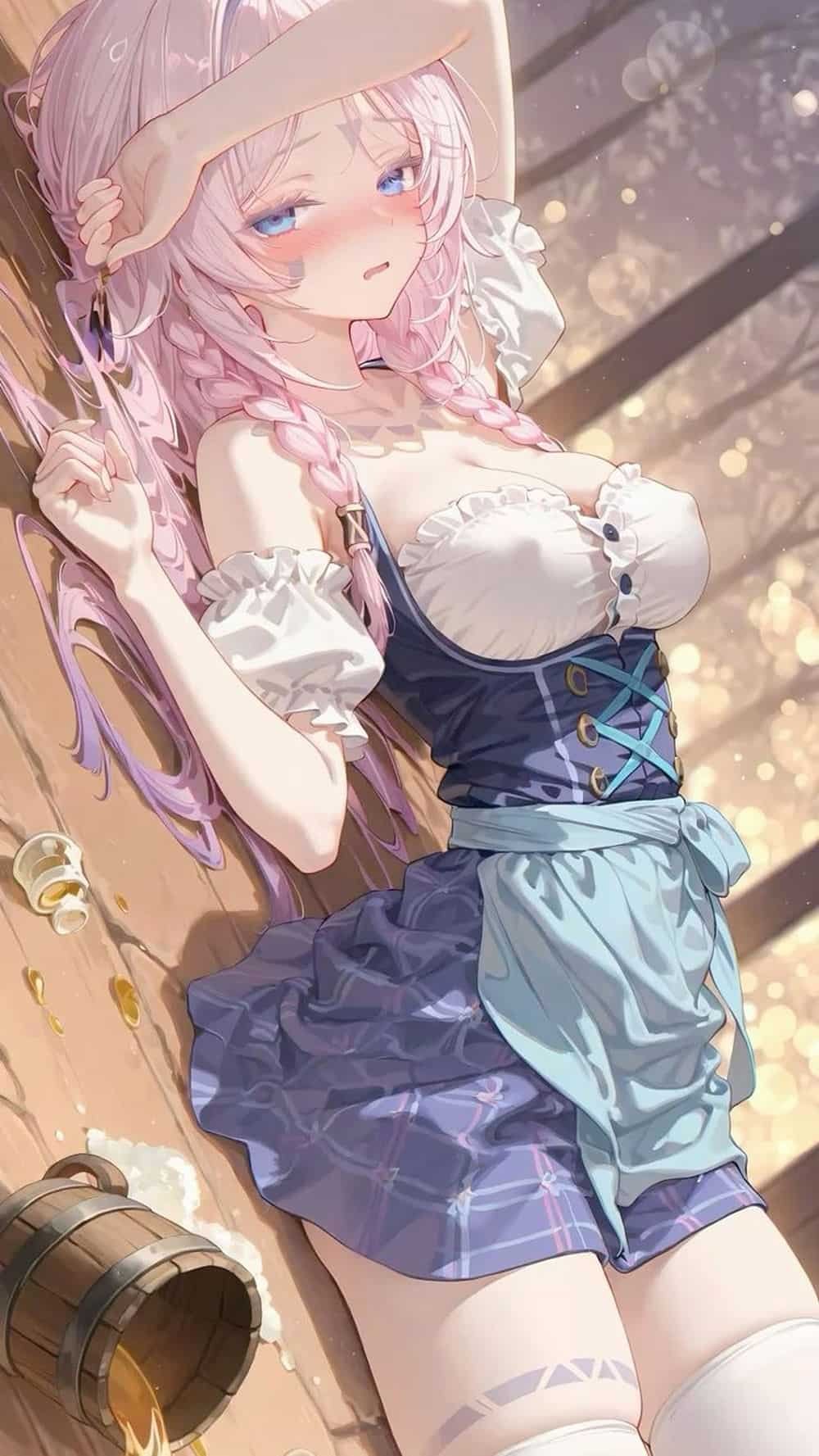 Gái xinh anime nhìn mê