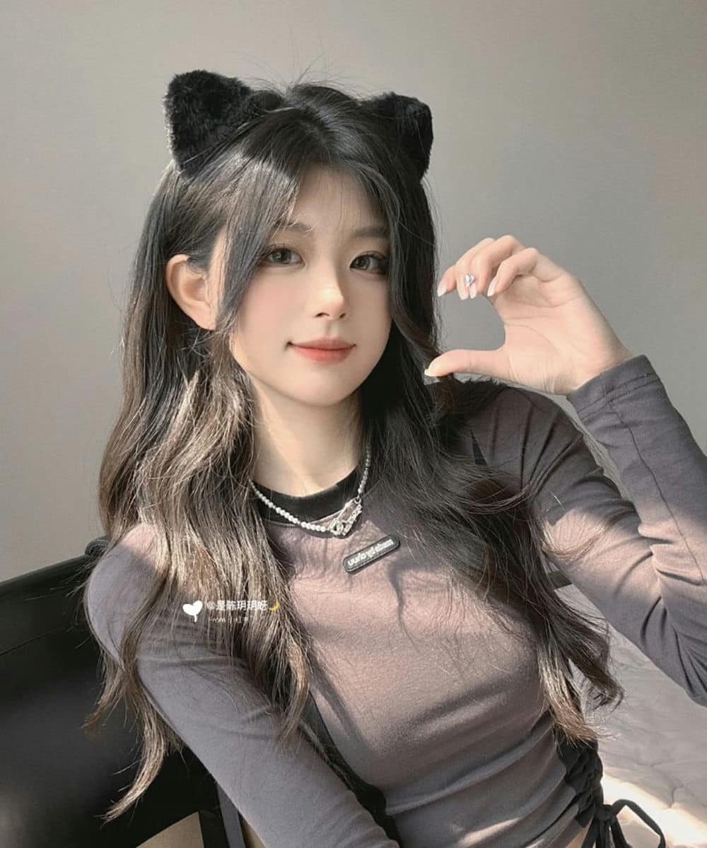 Gái xinh cute nét ngây