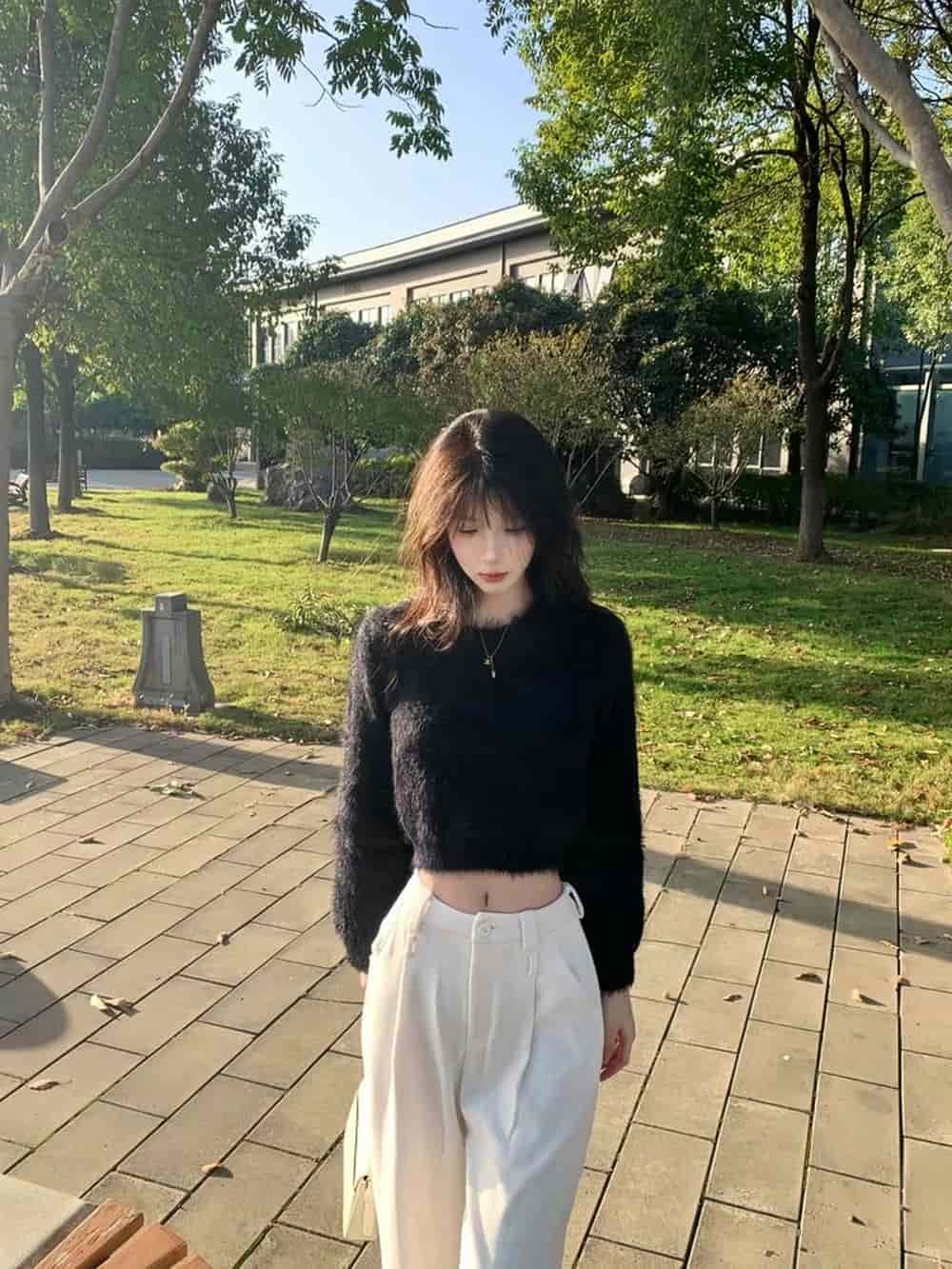 Gái xinh tóc dài mềm