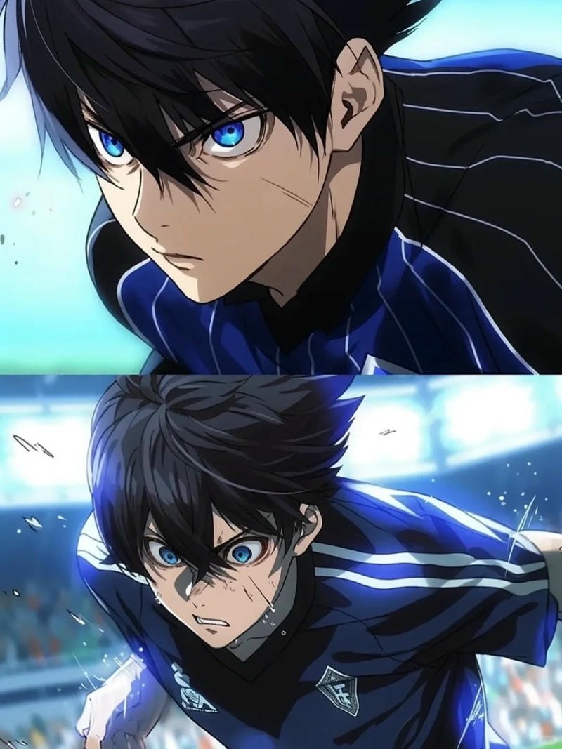 Hình avatar isagi biểu cảm tập trung