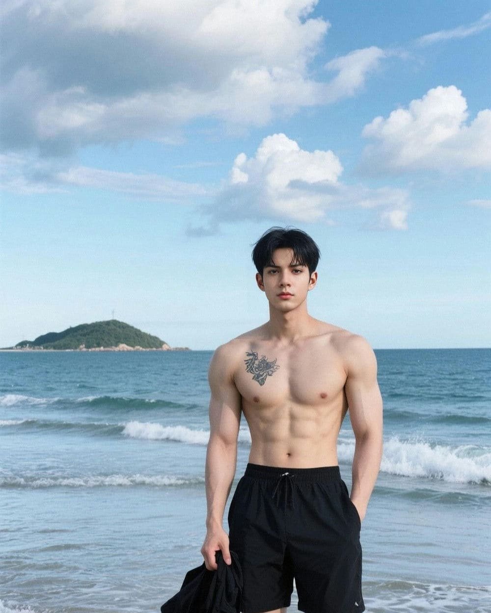 Nam thần đẹp sáu múi