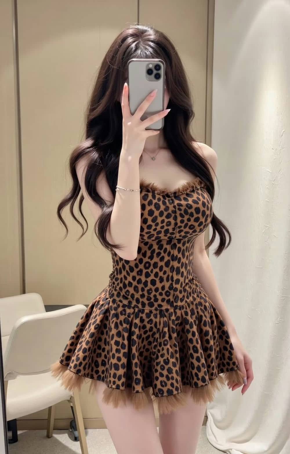 Thiếu nữ xinh che mặt