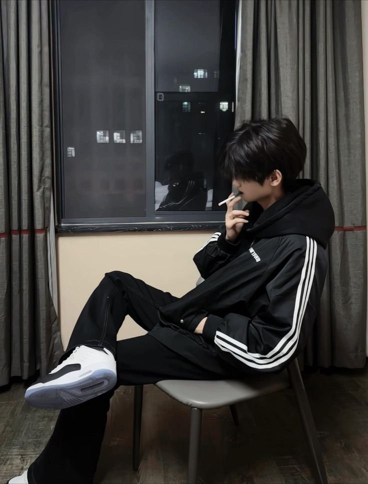 Trai đẹp che mặt nghệ thuật