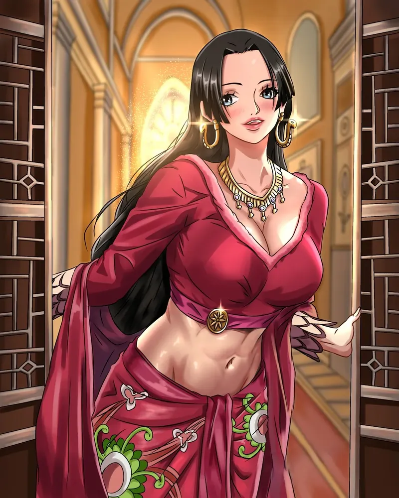 ảnh boa hancock và luffy