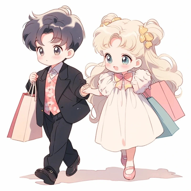 ảnh cặp đôi anime chibi cute