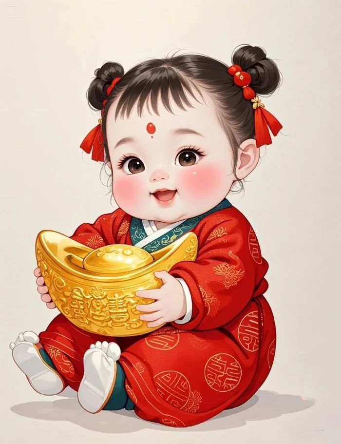 ảnh chibi bé gái dễ thương vẽ tay