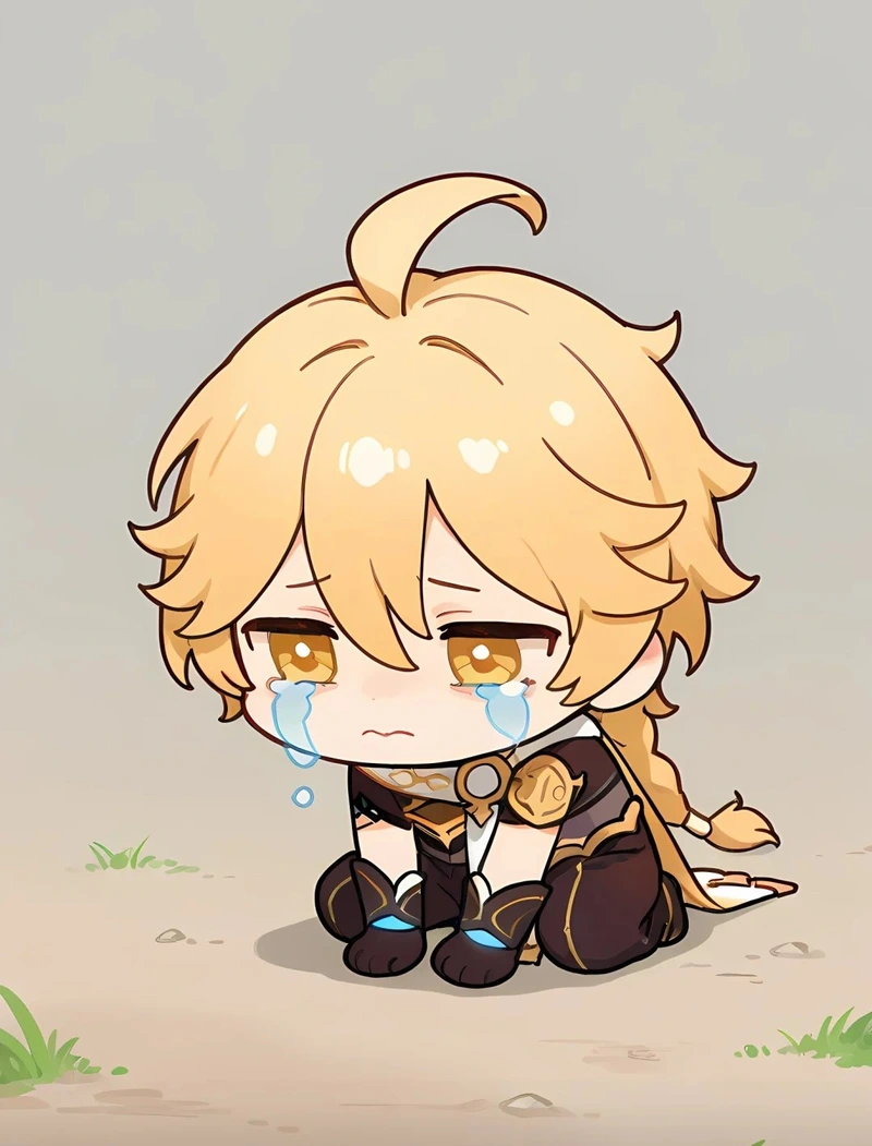 ảnh chibi buồn nam
