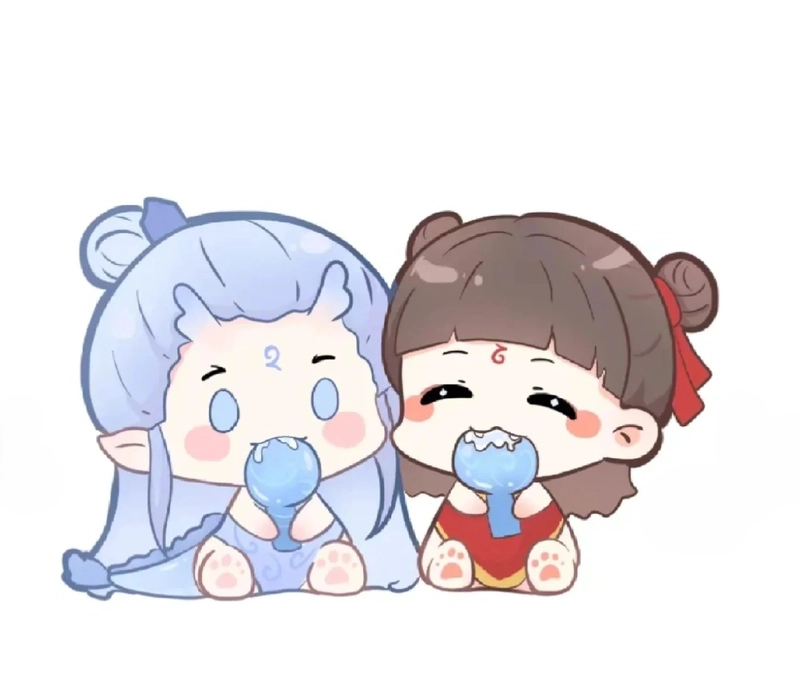 anh chibi de thuong