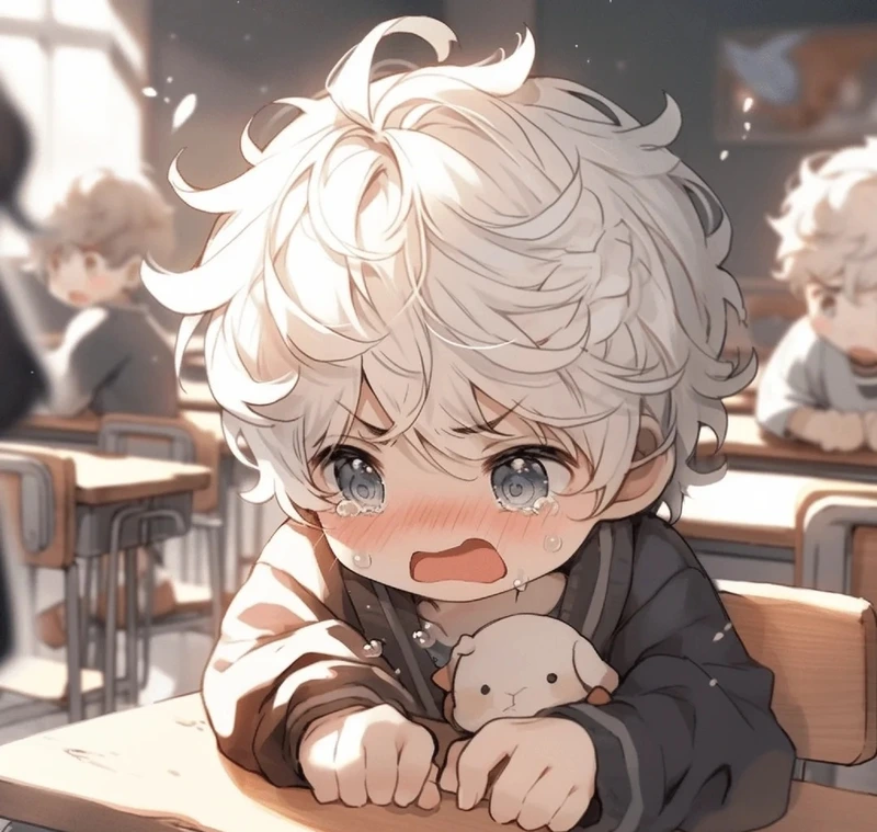 ảnh chibi nam buồn anime đẹp