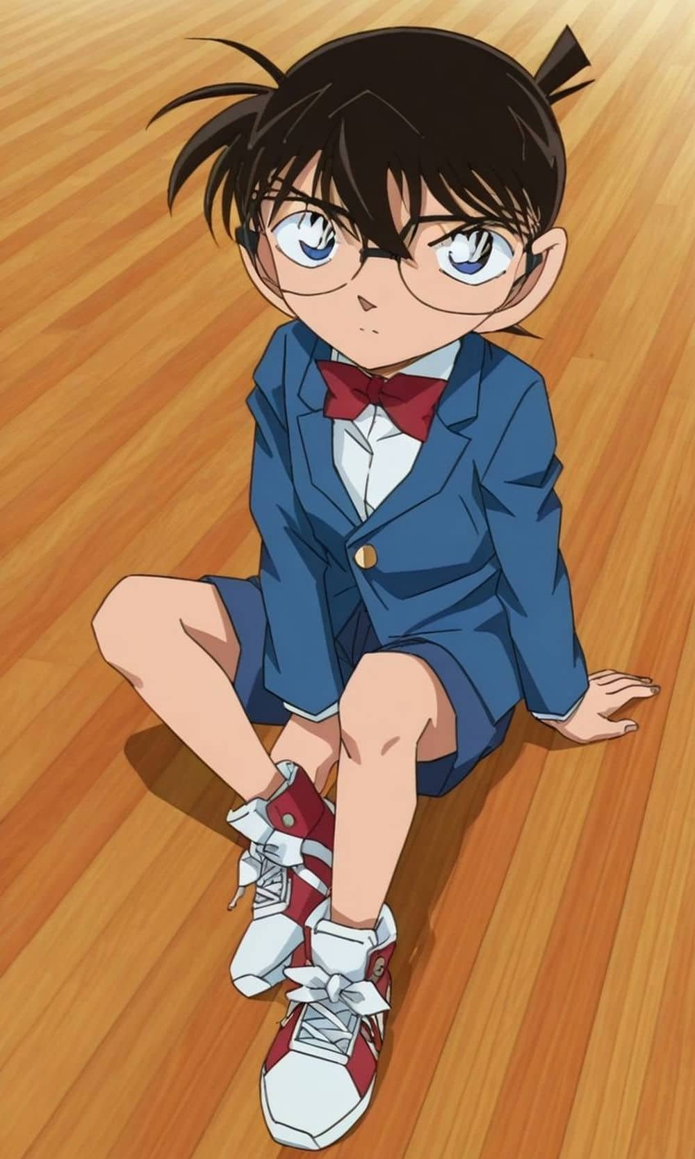 ảnh conan đứng trước bảng