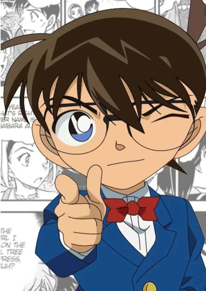 ảnh conan với biểu cảm quyết tâm