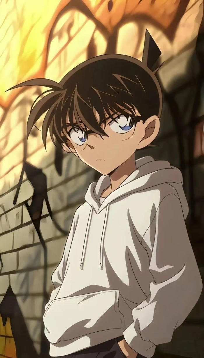 ảnh conan với nụ cười bí ẩn