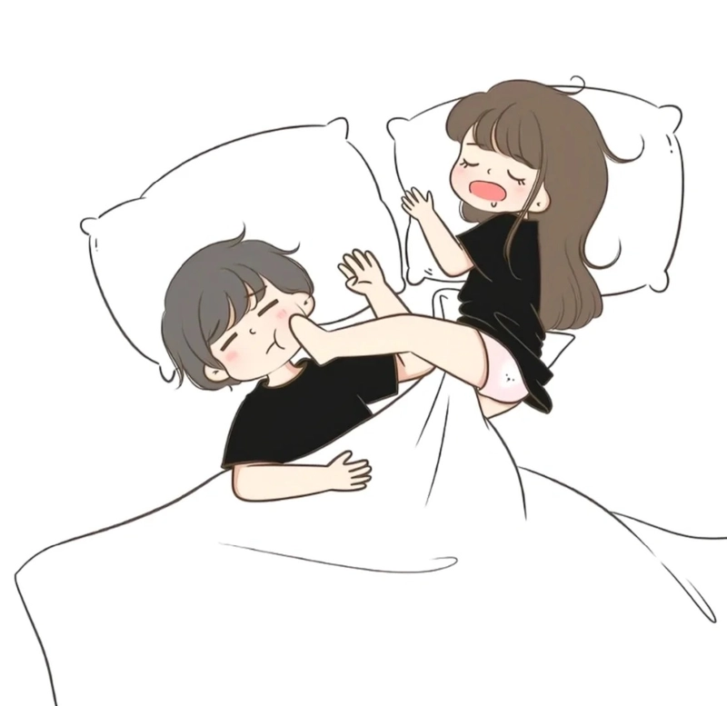 ảnh couple chibi