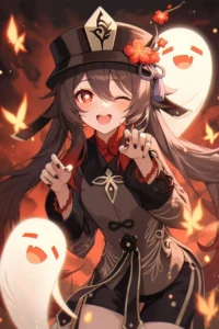 ảnh động hutao chibi