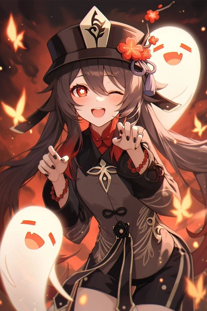 ảnh động hutao chibi