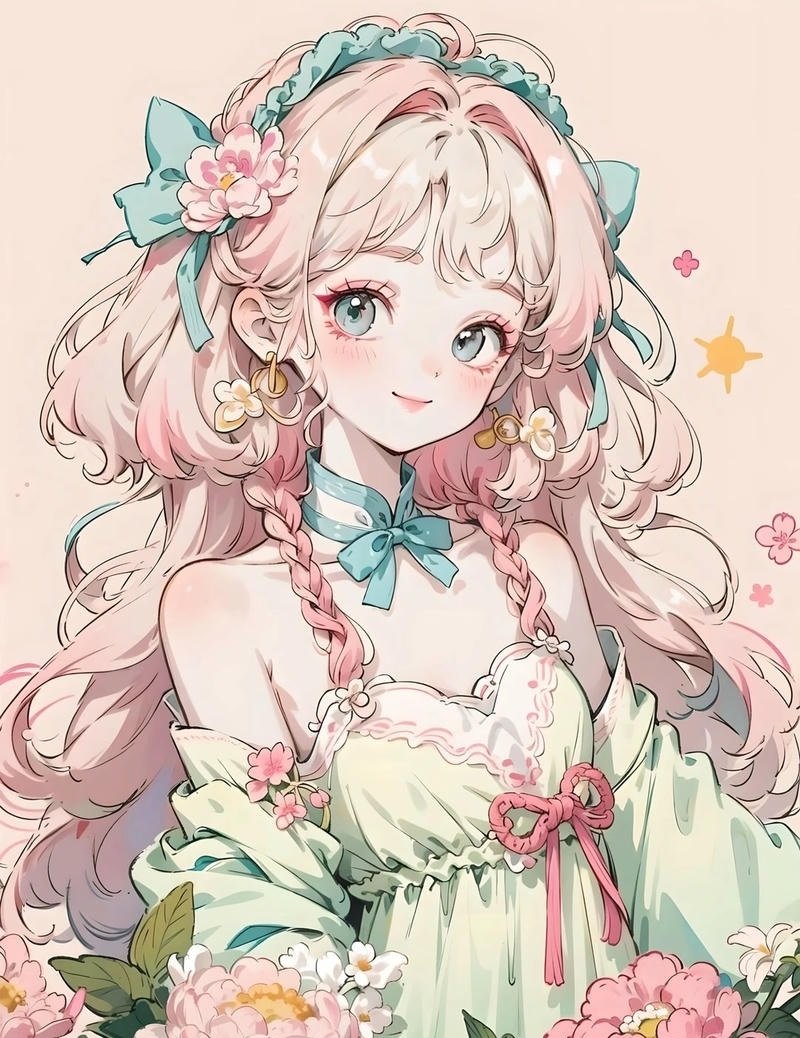 ảnh gái xinh anime dễ thương