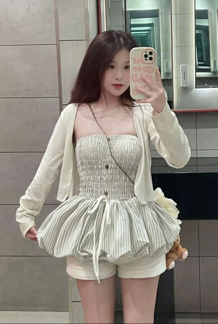 ảnh gái xinh mặc váy