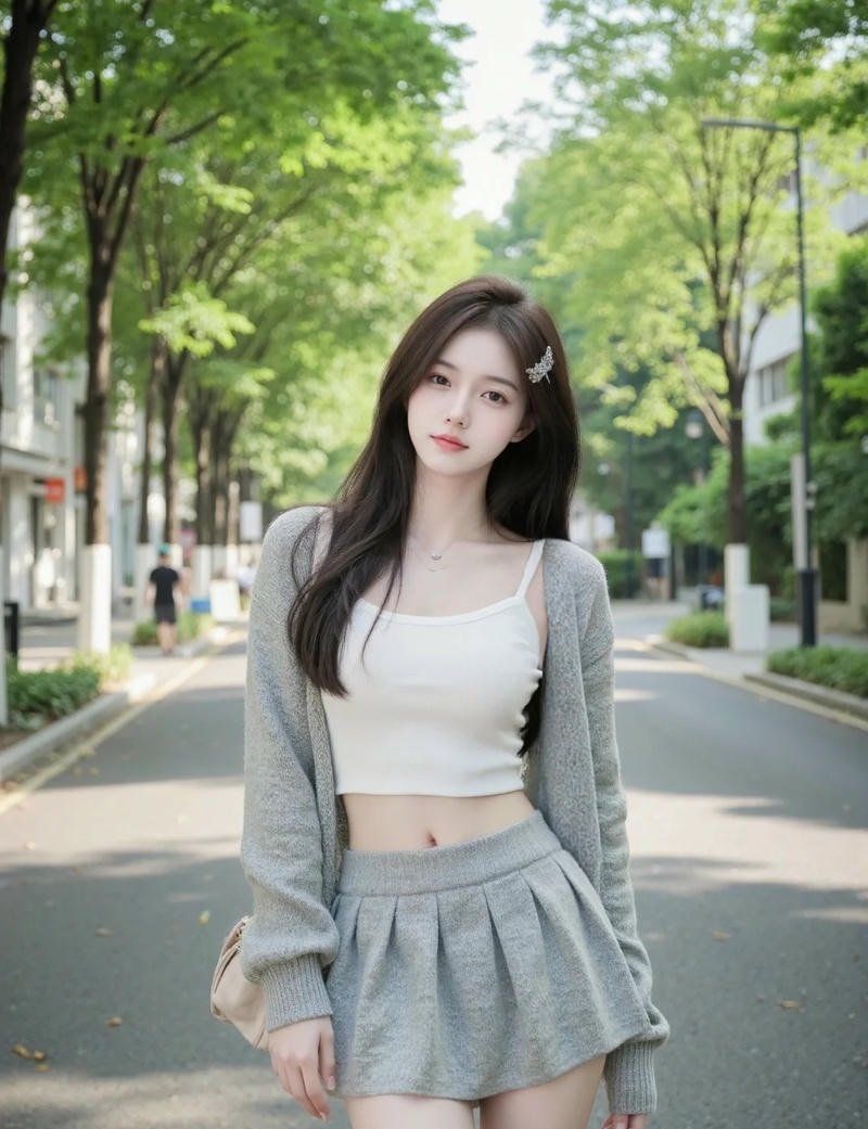 ảnh gái xinh mặc váy dịu dàng