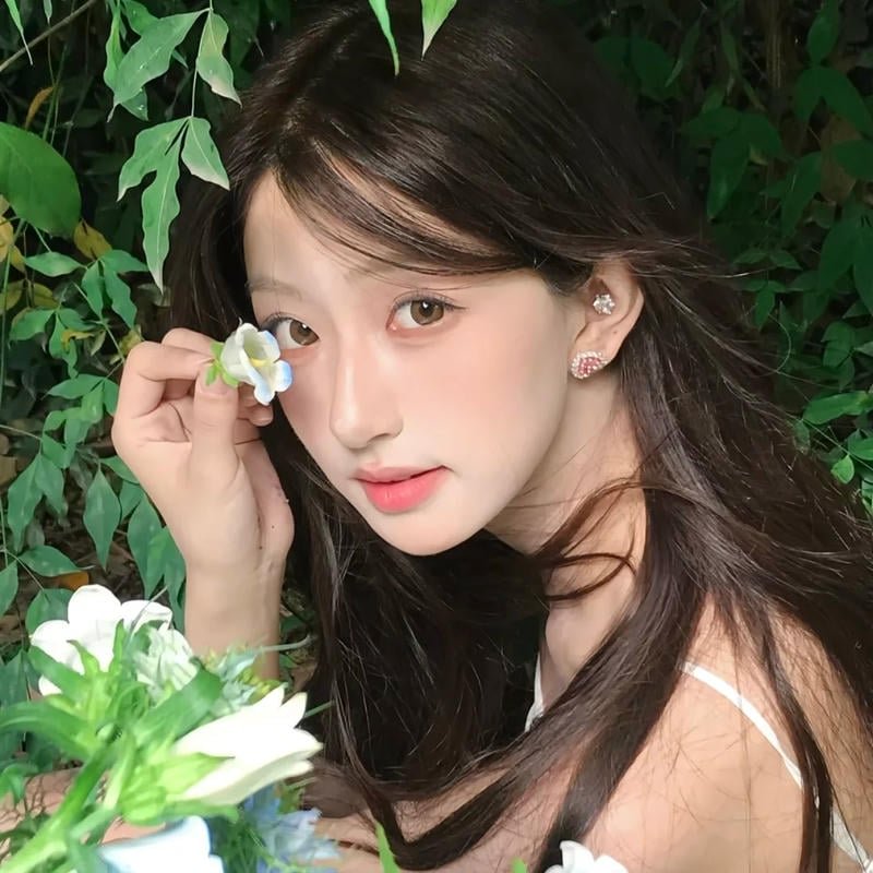 ảnh gái xinh tóc dài duyên dáng