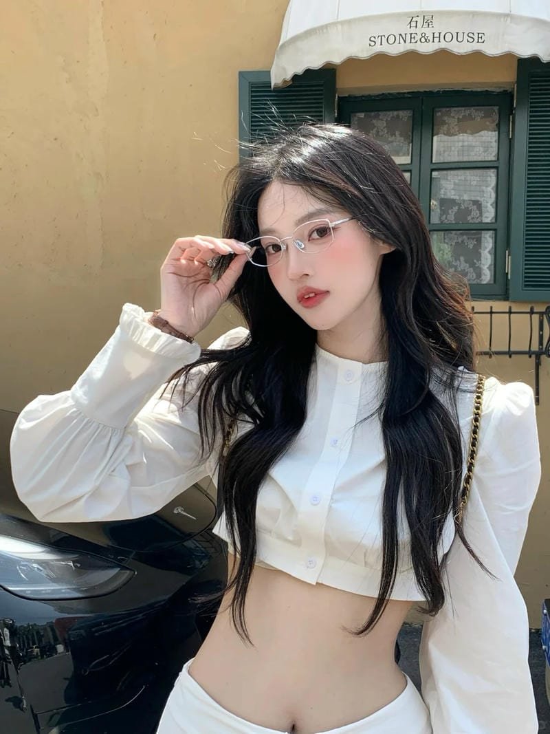 ảnh gái xinh tóc dài hồn nhiên