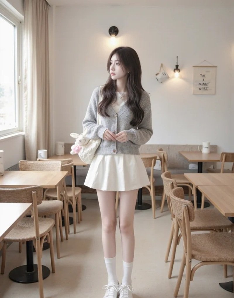 ảnh gái xinh váy trẻ trung