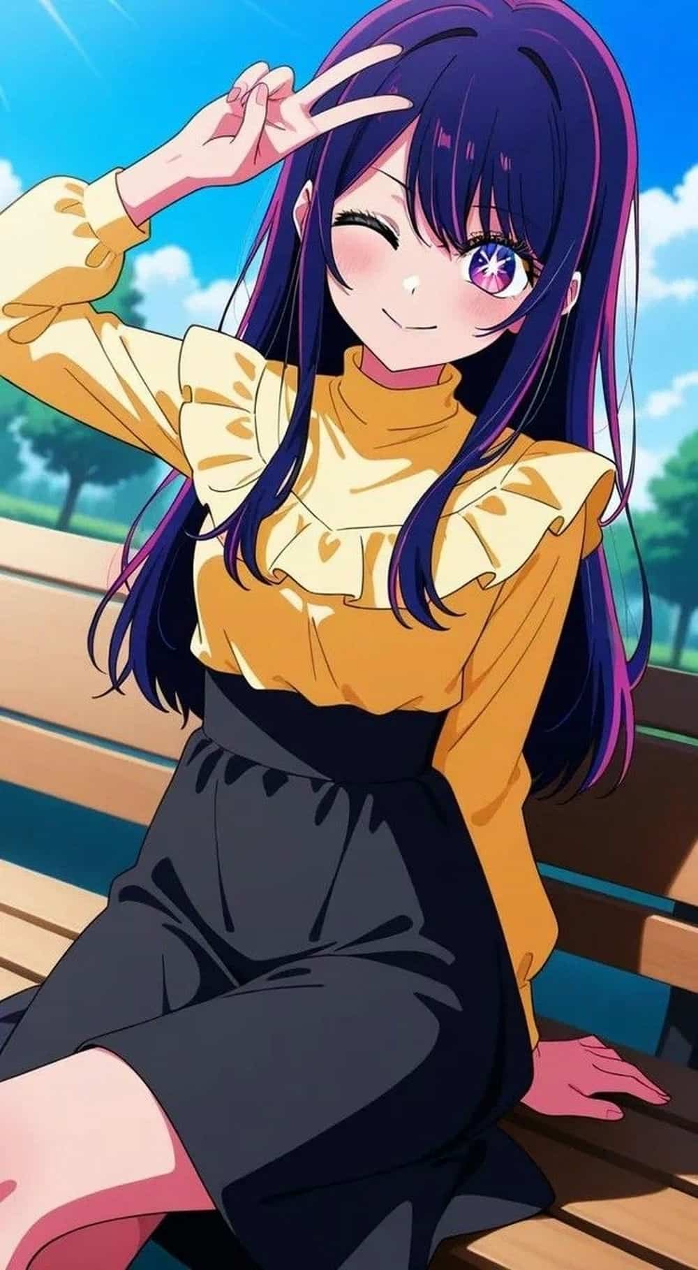 ảnh hoshino ai đứng giữa