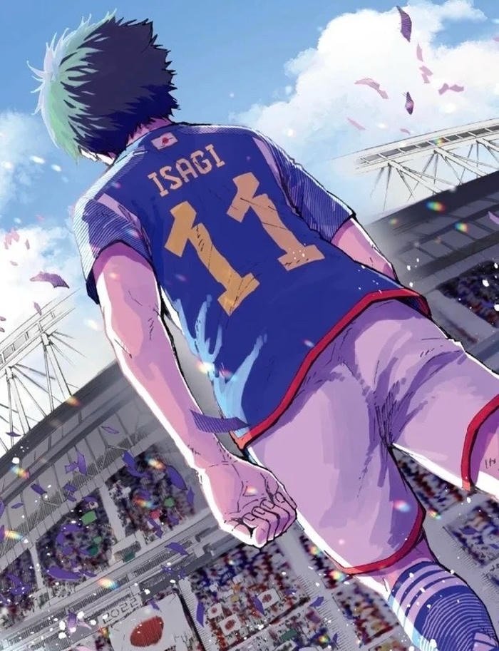 ảnh isagi chiến đấu mạnh mẽ