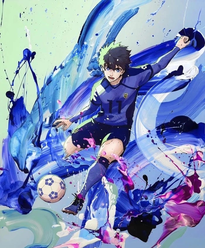 ảnh isagi trong trận đấu