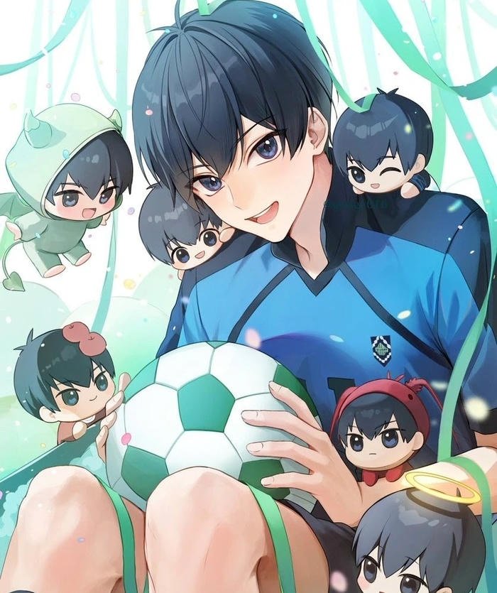 ảnh isagi tự tin chiến đấu