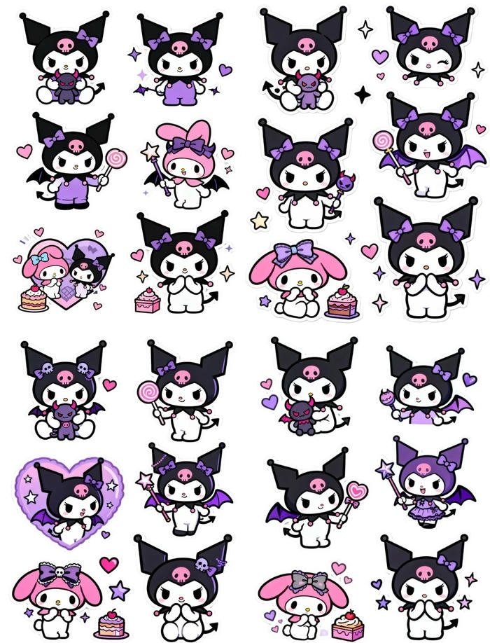 ảnh kuromi tạo dáng ấn tượng