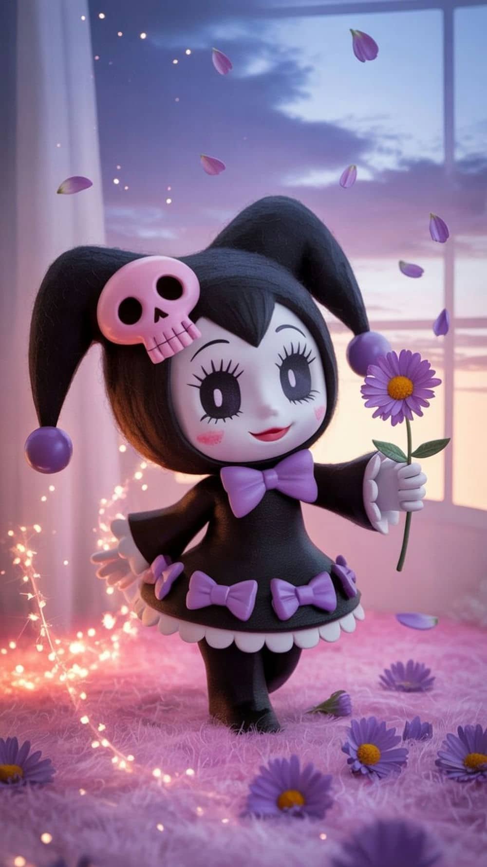 ảnh kuromi tạo dáng cute