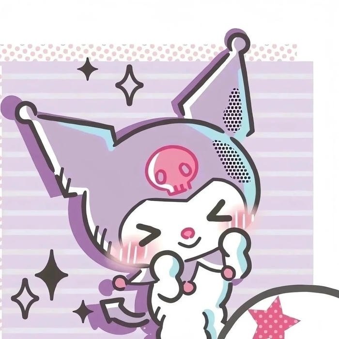 ảnh kuromi trong trạng thái vui vẻ