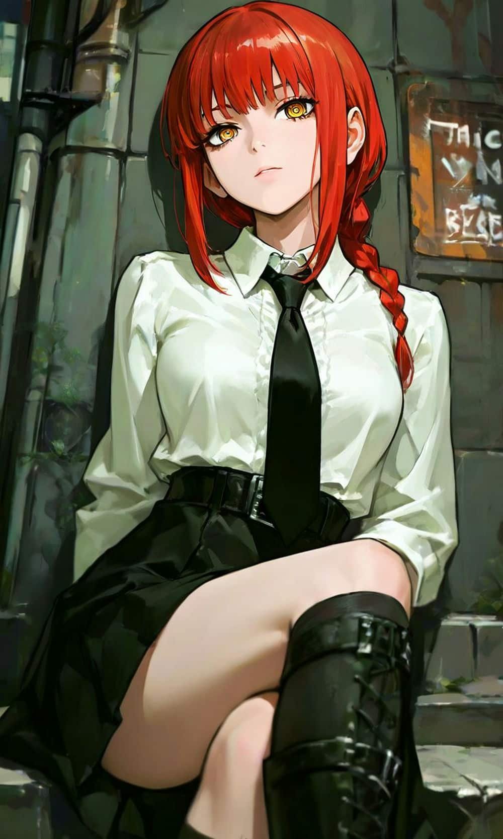 ảnh makima nụ cười nhẹ