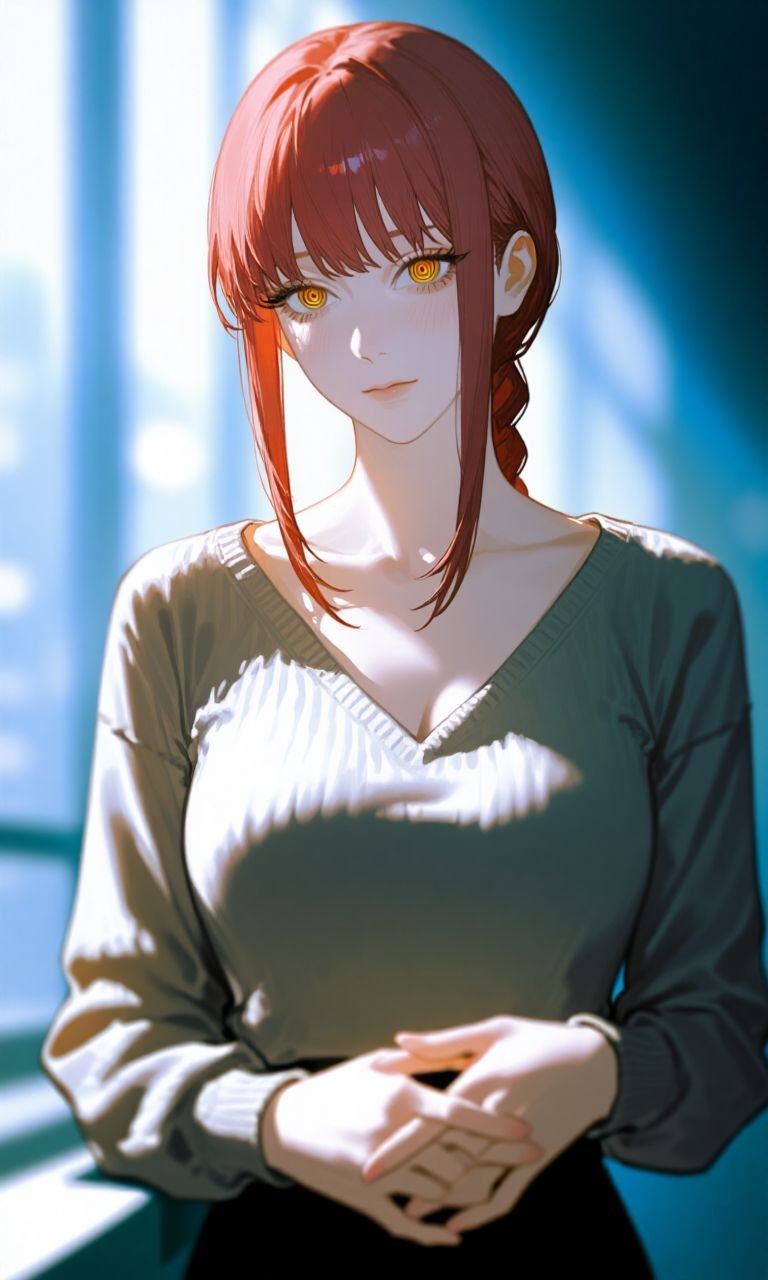 ảnh makima phong thái bí