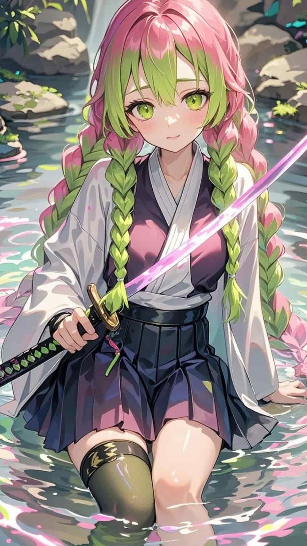 ảnh mitsuri phong cách tươi