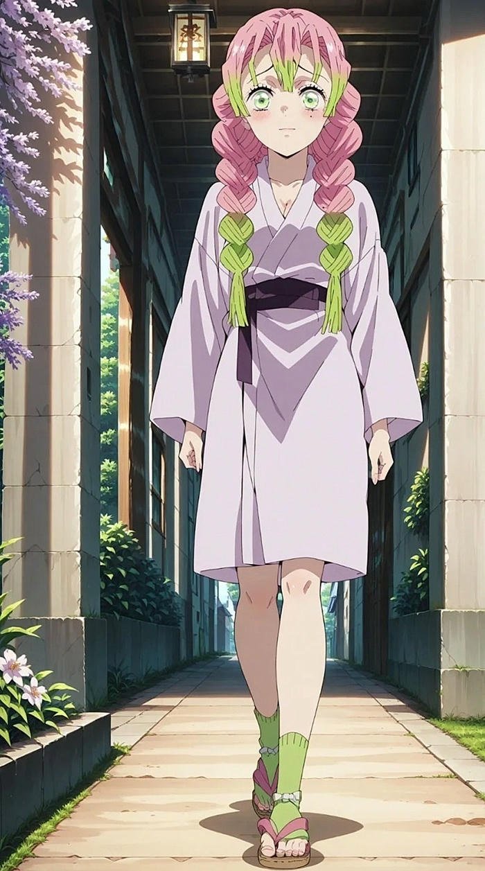 ảnh mitsuri tạo dáng dễ thương