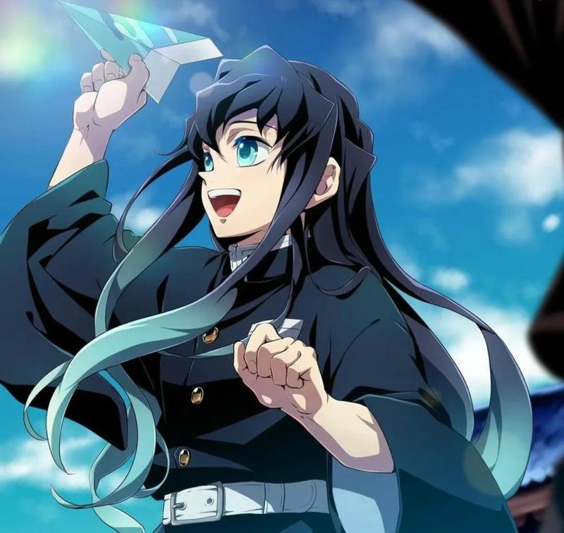 ảnh muichirou nhìn đầy quyết tâm