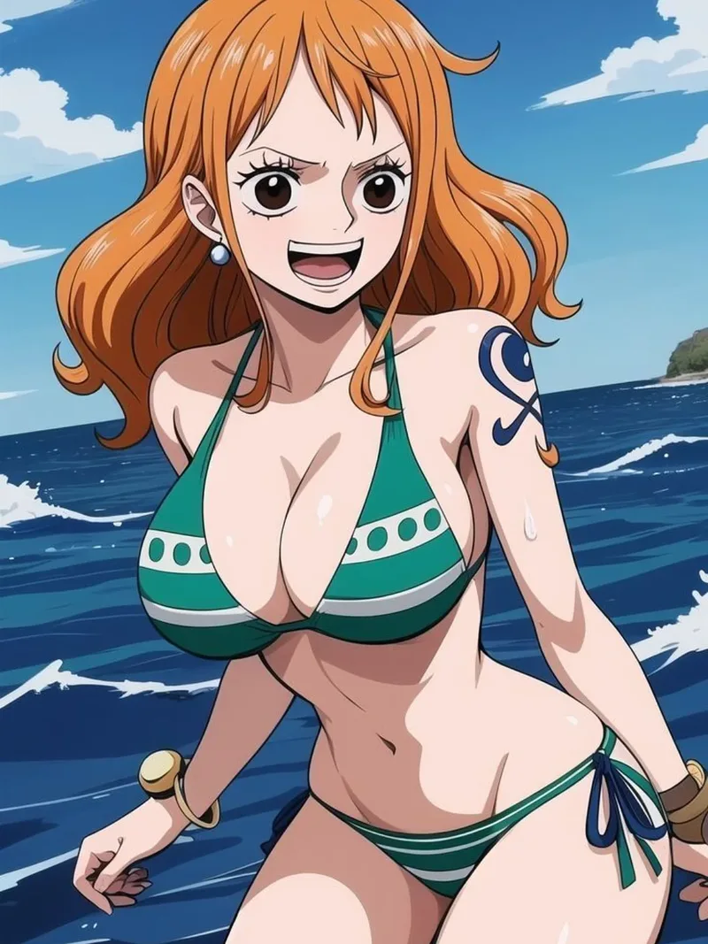 ảnh nami mặc bikini