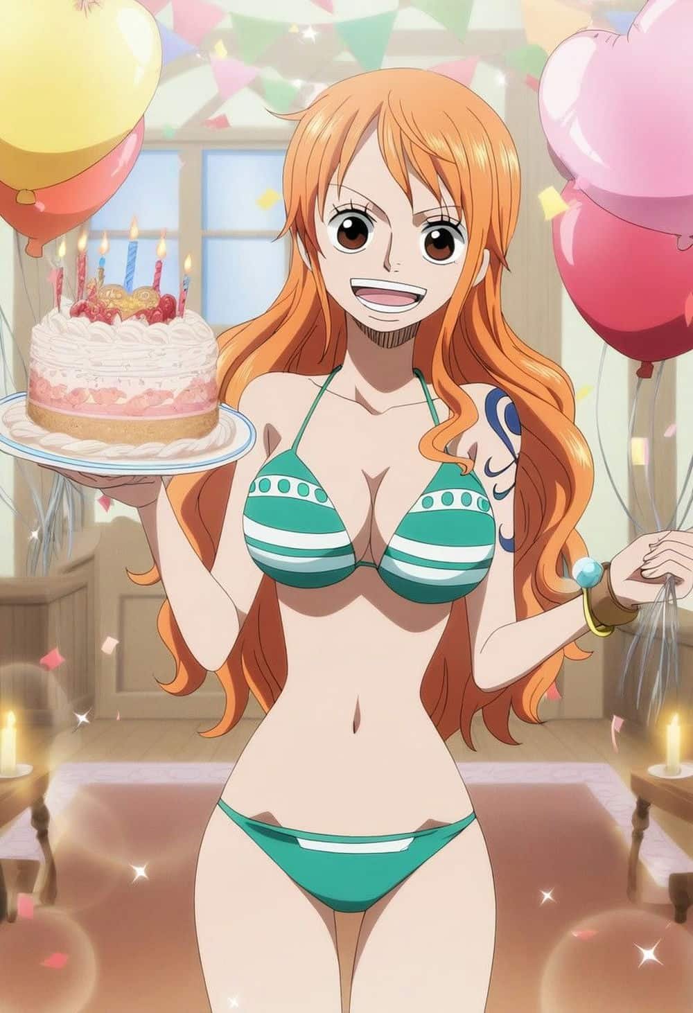 ảnh nami phong cách biển