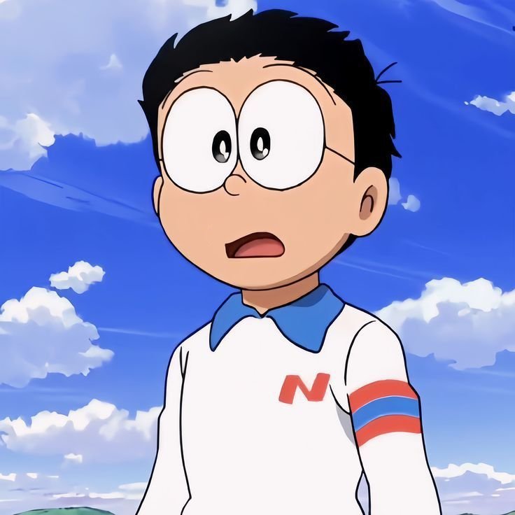 ảnh nobita tạo dáng vui