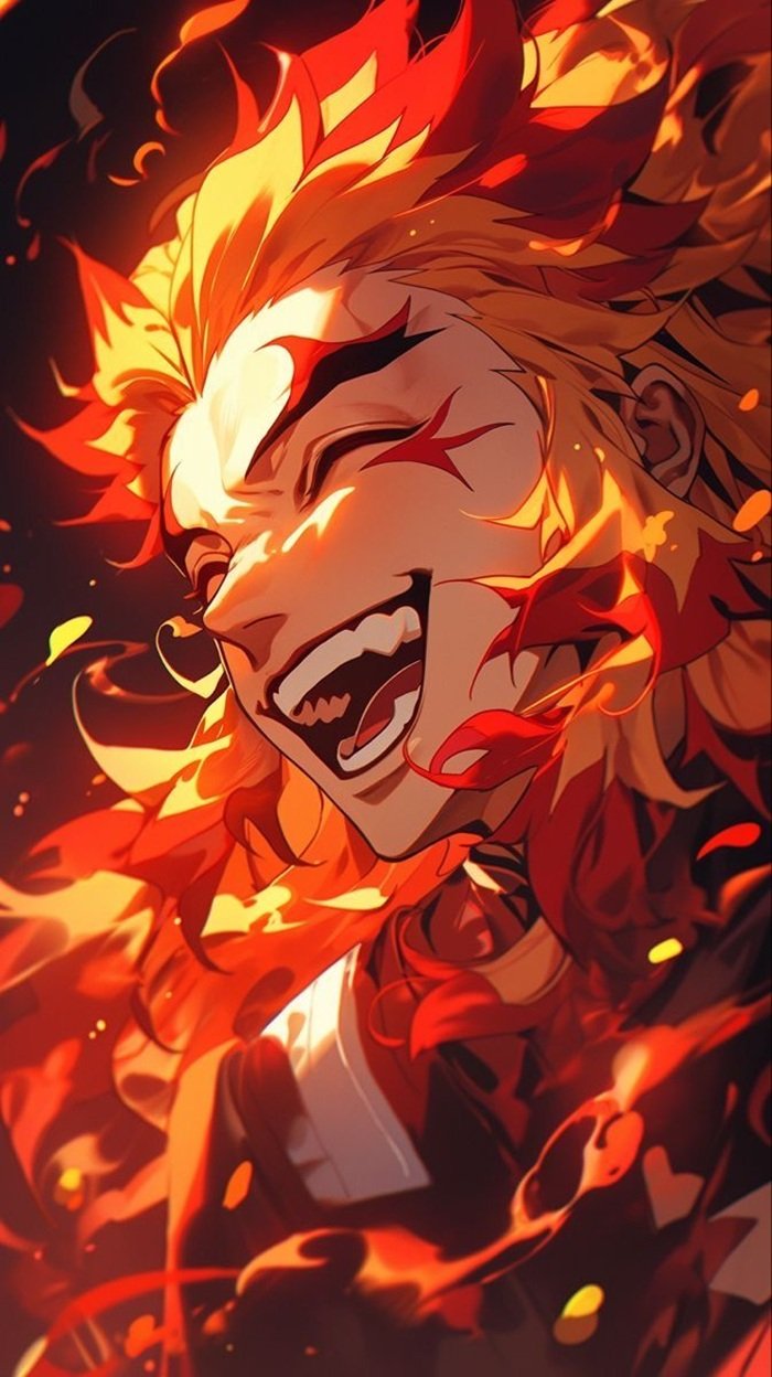 ảnh rengoku cười
