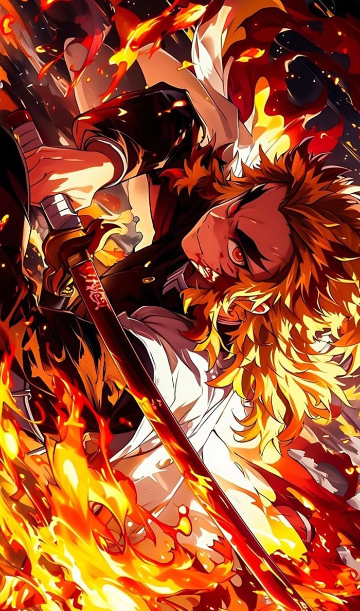 ảnh rengoku vs akaza