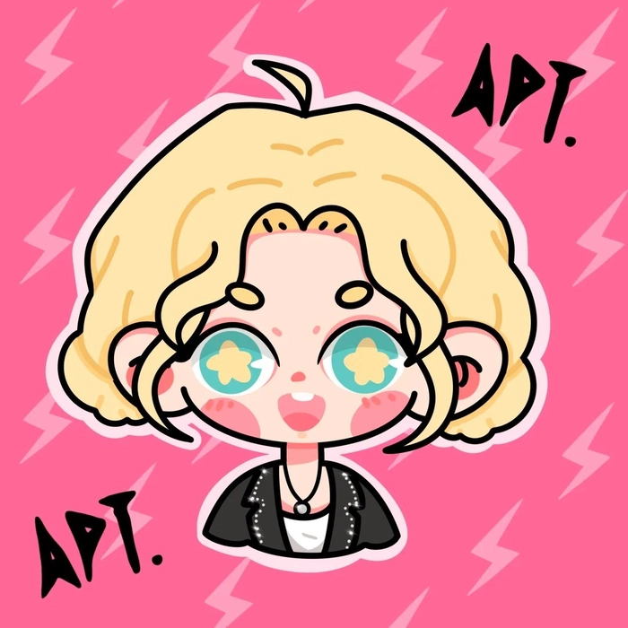 ảnh rose blackpink cute chibi