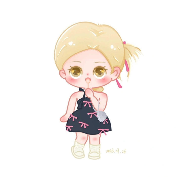 ảnh rose chibi đáng yêu nhất