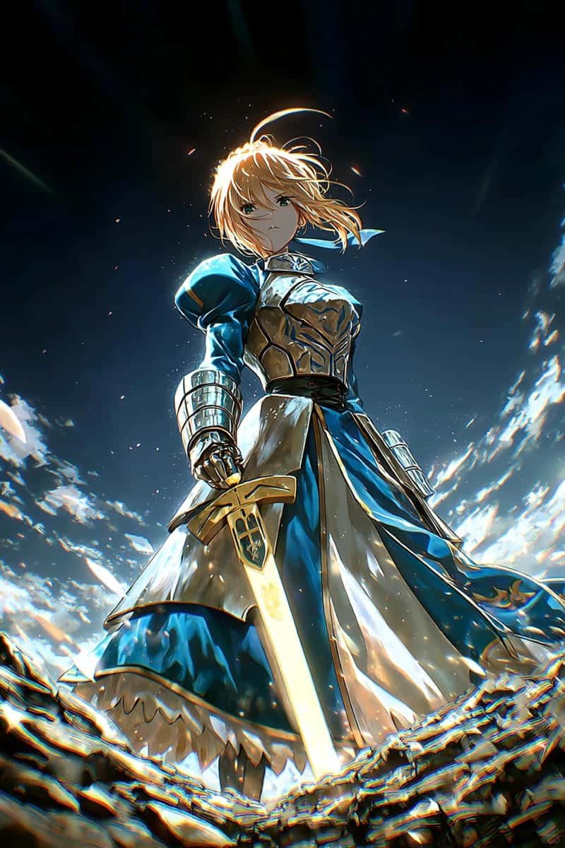 ảnh saber alter ánh đỏ