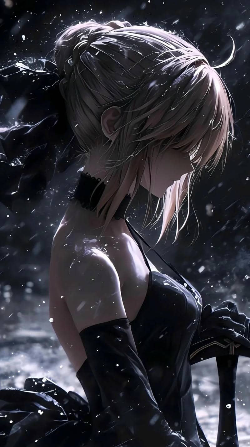 ảnh saber alter áo giáp