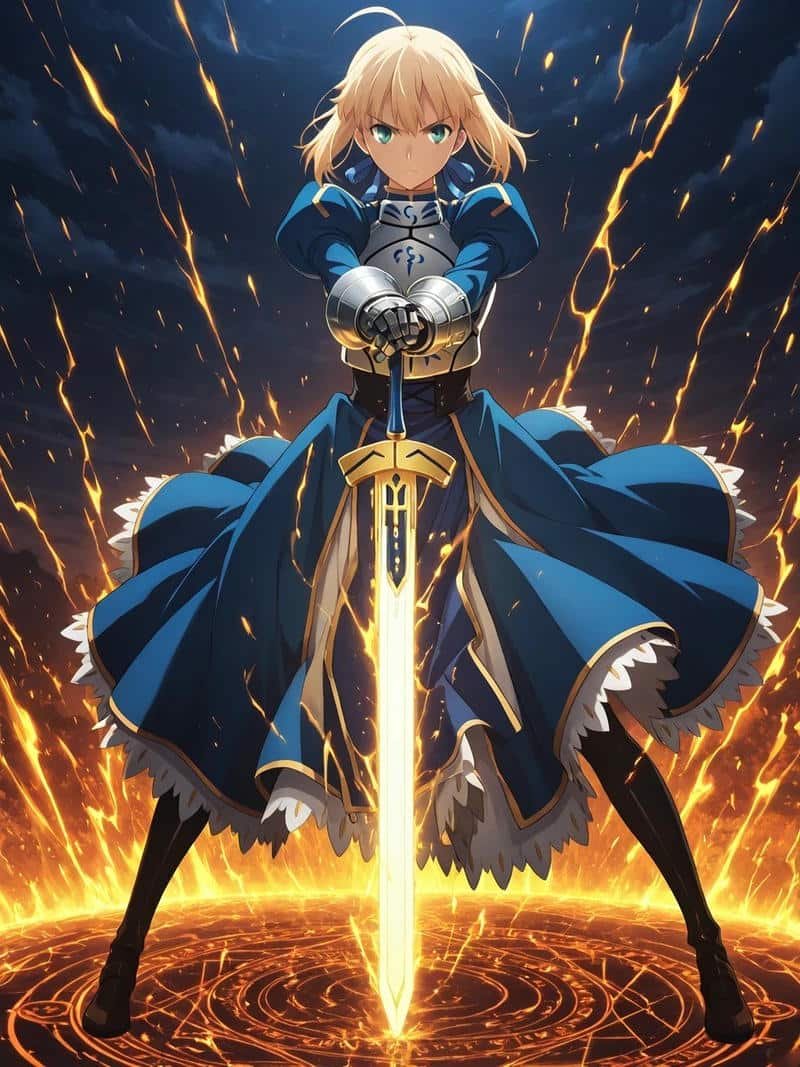 ảnh saber alter buồn